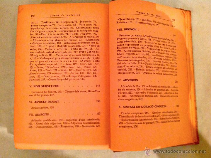Libros de segunda mano: Curso Pr&aacute;ctico De Gram&aacute;tica Catalana E. Valles 1950 Grau Superior - Foto 4