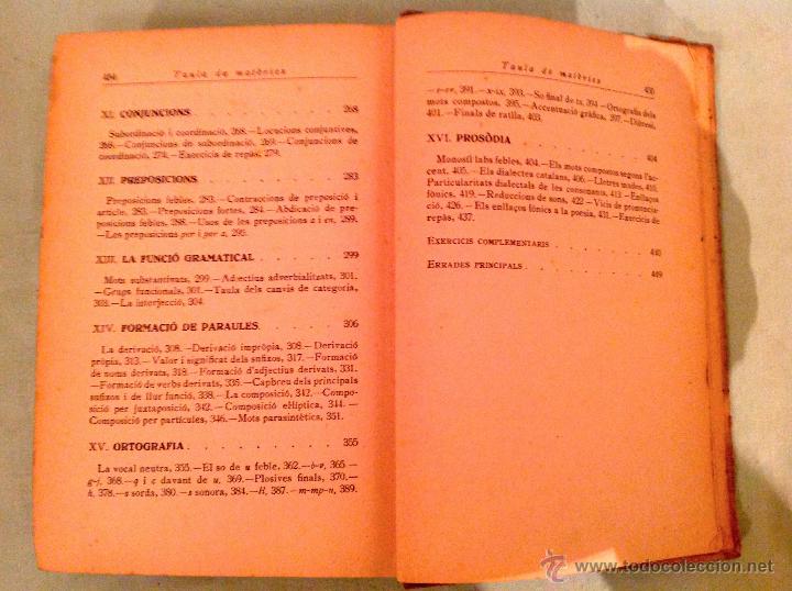 Libros de segunda mano: Curso Pr&aacute;ctico De Gram&aacute;tica Catalana E. Valles 1950 Grau Superior - Foto 5