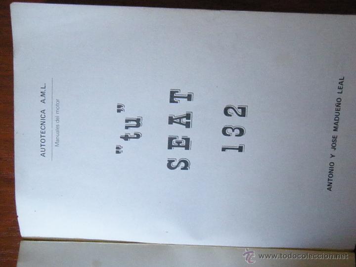 Libros de segunda mano: LIBRO HERRAMIENTA SEAT 132 - Foto 2