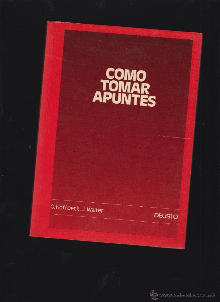 Libros de segunda mano: COMO TOMAR APUNTES / G. HOFFBECK, J. WALTER - Foto 1