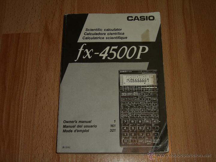 Manual de usuario calculadora cientifica casio - Vendido en Venta Directa -  50277717