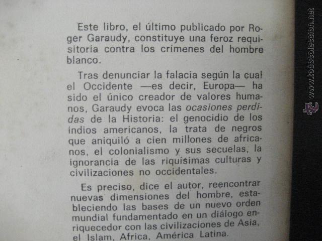 Libros de segunda mano: DIALOGO DE CIVILIZACIONES, GARAUDY ROGER REF PARACIENCIAS BS8 - Foto 3
