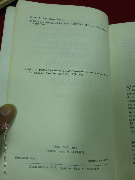 Libros de segunda mano: Lo que Mar&iacute;a guardaba en su coraz&oacute;n - Pem&aacute;n, Jos&eacute; Mar&iacute;a - Foto 2