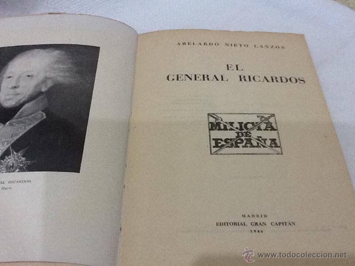 Libros de segunda mano: El general ricardos, 1946, milicia de espa&ntilde;a - Foto 2