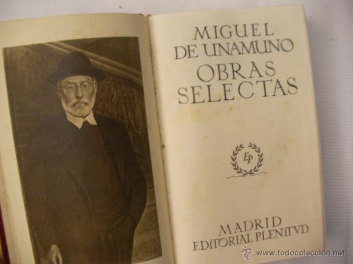Libros de segunda mano: OBRAS SELECTAS - MIGUEL DE UNAMUNO - Foto 2