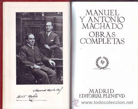 Libros de segunda mano: MACHADO, MANUEL Y ANTONIO: OBRAS COMPLETAS - Foto 1