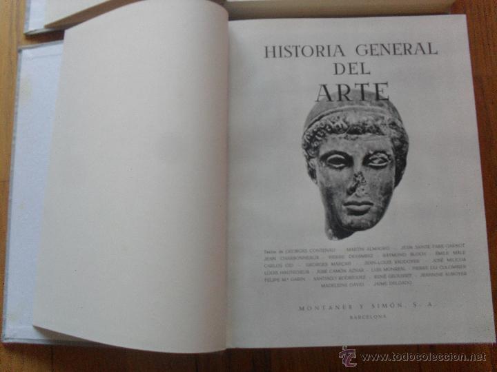 Libros de segunda mano: HISTORIA GENERAL DEL ARTE, MONTANER Y SIMON 2 Tomos, - Foto 3