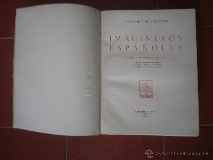 Libros de segunda mano: Imagineros espa&ntilde;oles - Foto 4