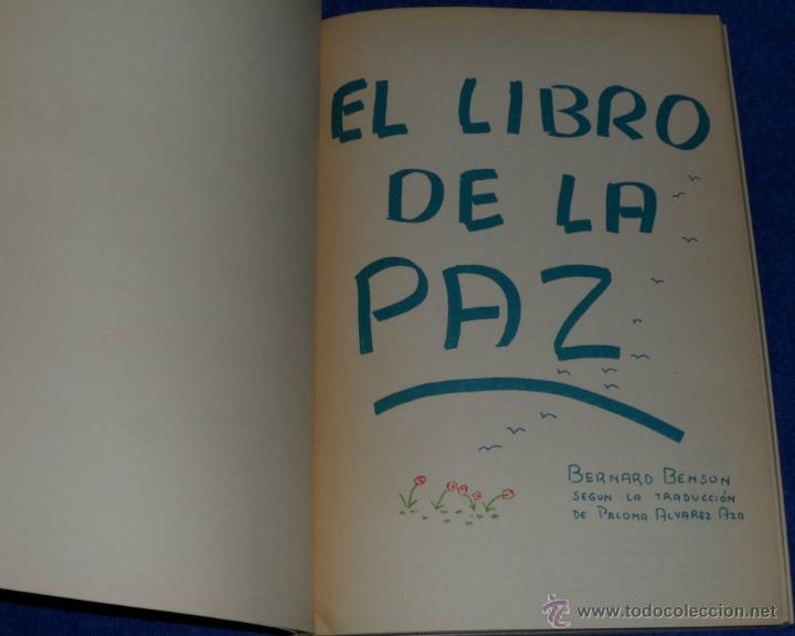 Libros de segunda mano: El libro de La Paz - Bernard Benson - Integral Ediciones (1982) - Foto 2