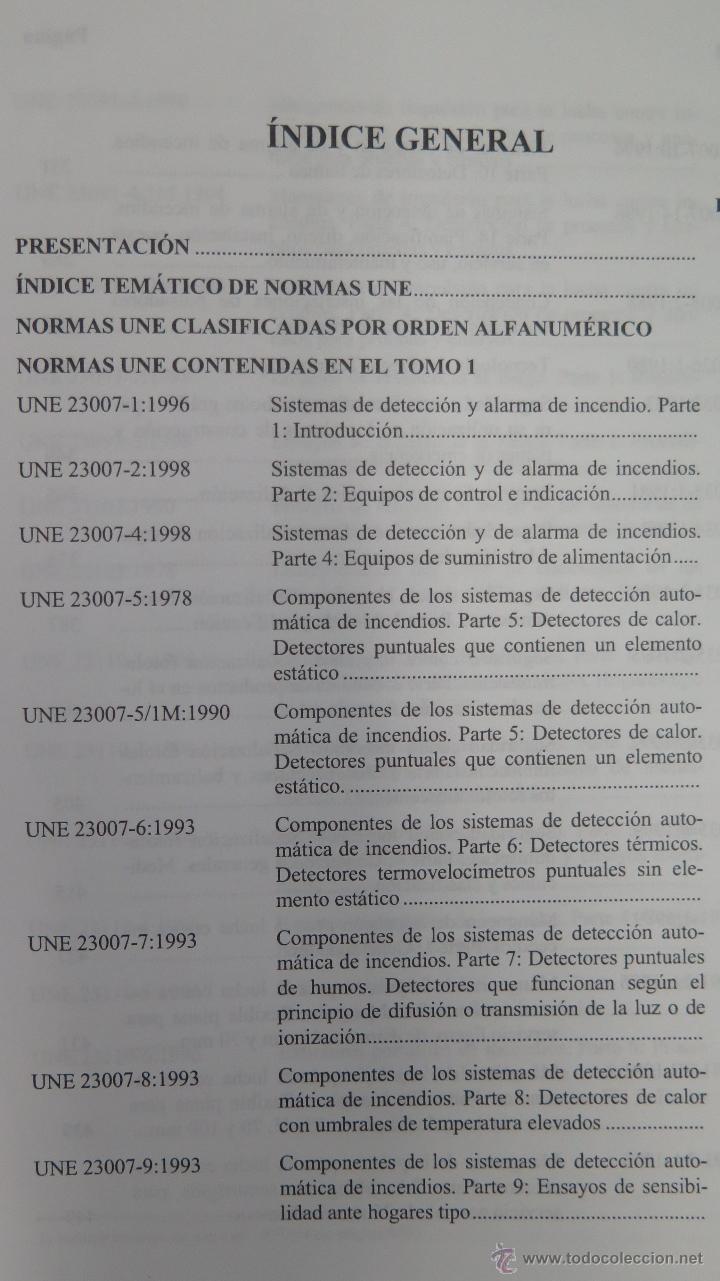 Libros de segunda mano: PROTECCION CONTRA INCENDIOS. 2 TOMOS. ILUSTRADO. AENOR - Foto 2