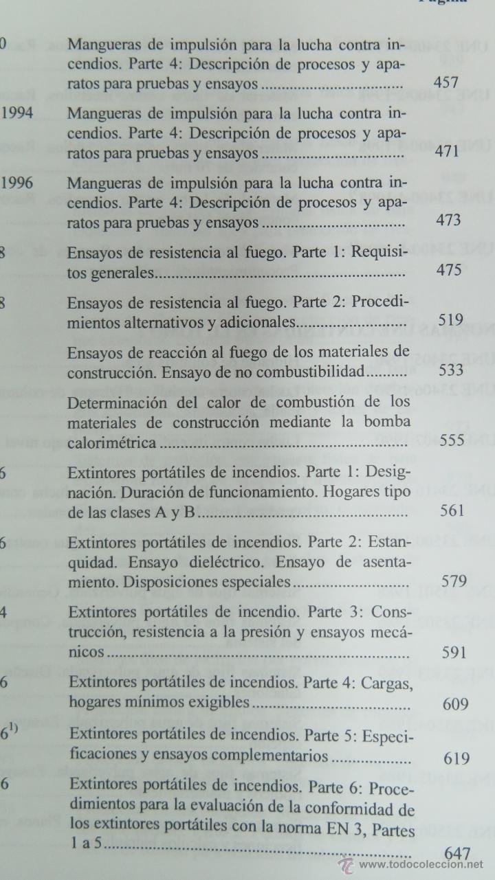 Libros de segunda mano: PROTECCION CONTRA INCENDIOS. 2 TOMOS. ILUSTRADO. AENOR - Foto 4
