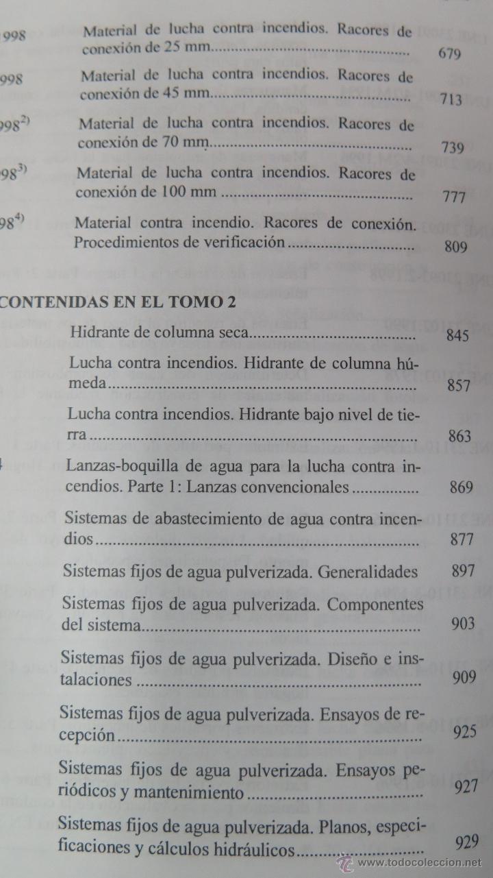 Libros de segunda mano: PROTECCION CONTRA INCENDIOS. 2 TOMOS. ILUSTRADO. AENOR - Foto 5