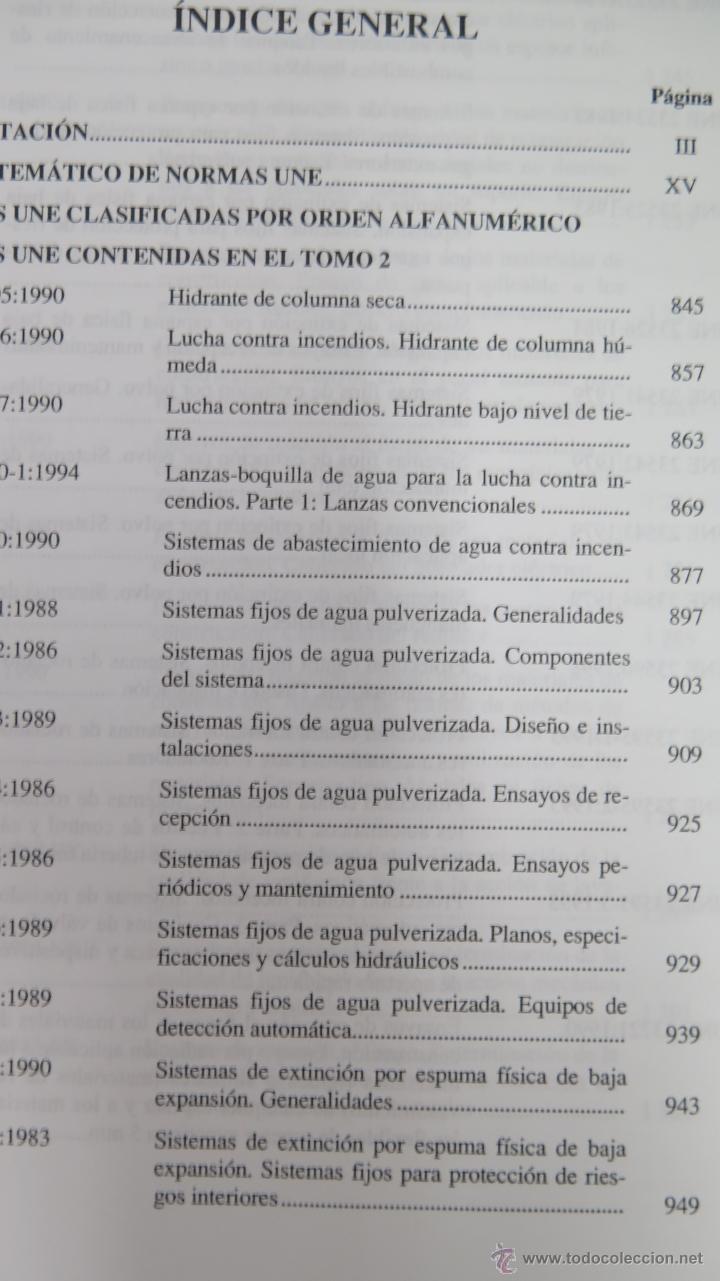 Libros de segunda mano: PROTECCION CONTRA INCENDIOS. 2 TOMOS. ILUSTRADO. AENOR - Foto 6