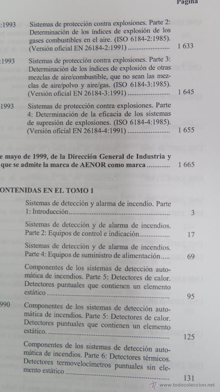 Libros de segunda mano: PROTECCION CONTRA INCENDIOS. 2 TOMOS. ILUSTRADO. AENOR - Foto 8