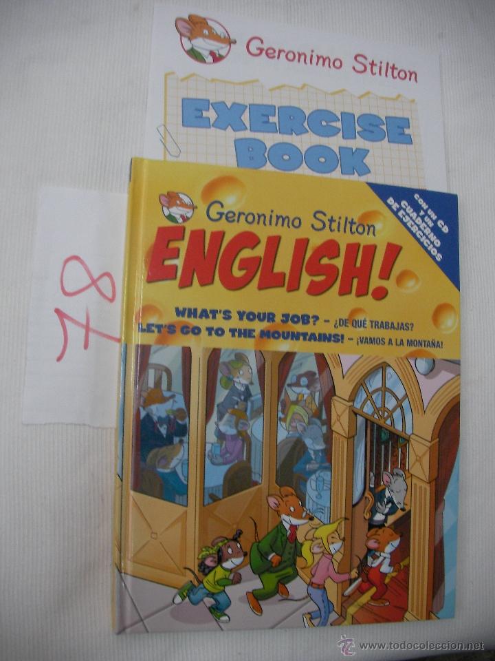 Libros de segunda mano: GERONIMO STILTON INGLES-ESPA&Ntilde;OL CON CD Y CUADERNO DE EJERCICIOS NUEVO SIN USAR - Foto 1
