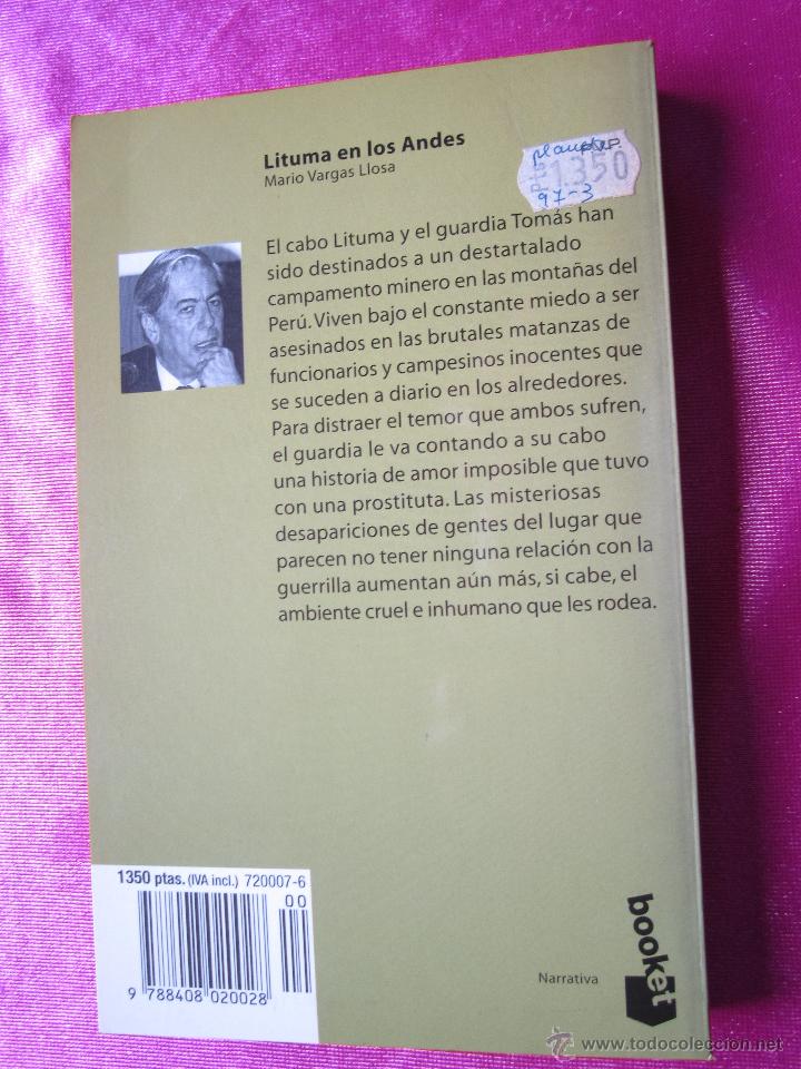 Libros de segunda mano: LITUMA EN LOS ANDES  MARIO VARGAS LLOSA - Foto 2