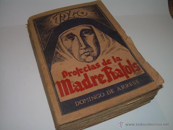 Libros de segunda mano: LIBRO DE LAS PROFECIAS DE LA MADRE RAFOLS......A&Ntilde;O 1.939 - Foto 2