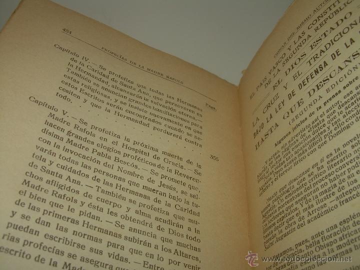 Libros de segunda mano: LIBRO DE LAS PROFECIAS DE LA MADRE RAFOLS......A&Ntilde;O 1.939 - Foto 18