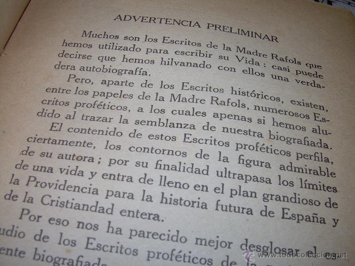 Libros de segunda mano: LIBRO DE LAS PROFECIAS DE LA MADRE RAFOLS......A&Ntilde;O 1.939 - Foto 21