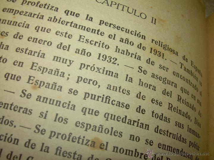 Libros de segunda mano: LIBRO DE LAS PROFECIAS DE LA MADRE RAFOLS......A&Ntilde;O 1.939 - Foto 23
