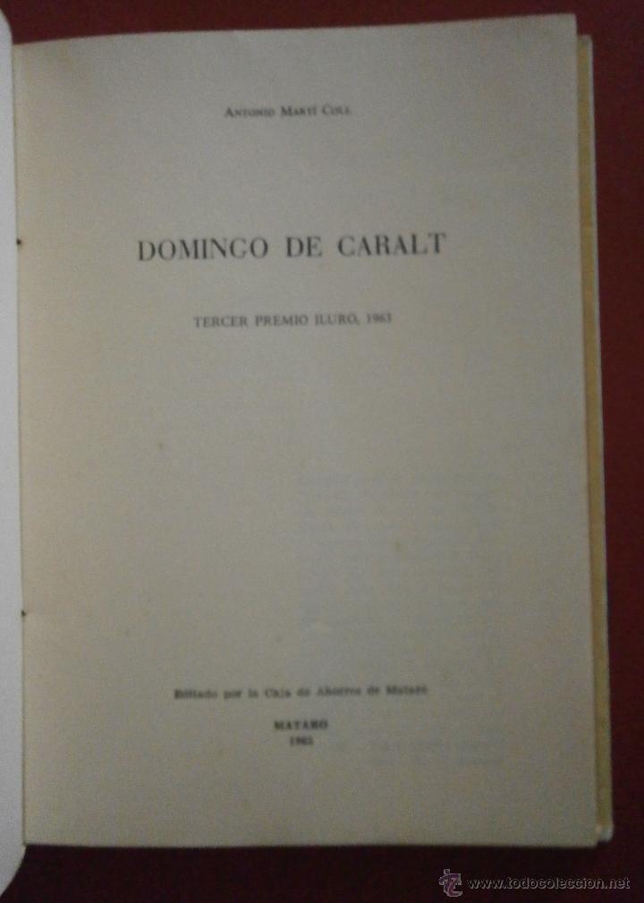 Libros de segunda mano: Domingo de Caralt. Antoni Mart&iacute; Coll - Foto 1