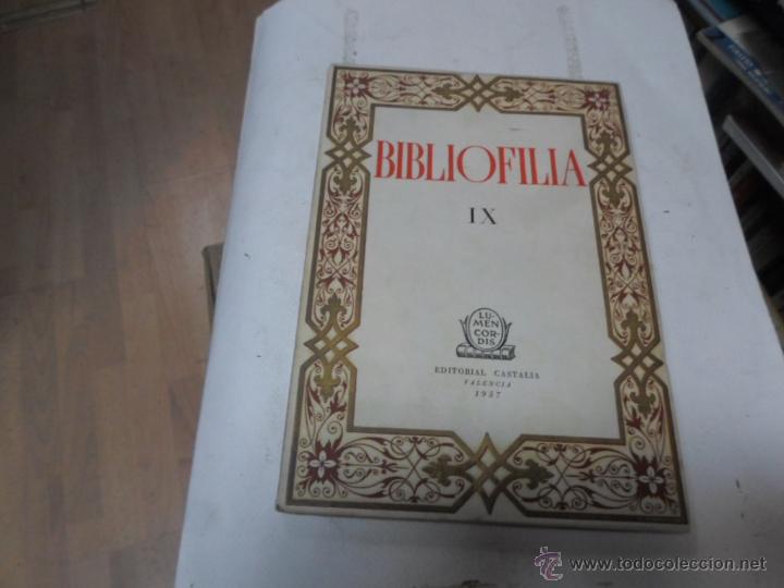 Libri di seconda mano: Revista Bibliofilia IX, Ed. Castalia, 1957