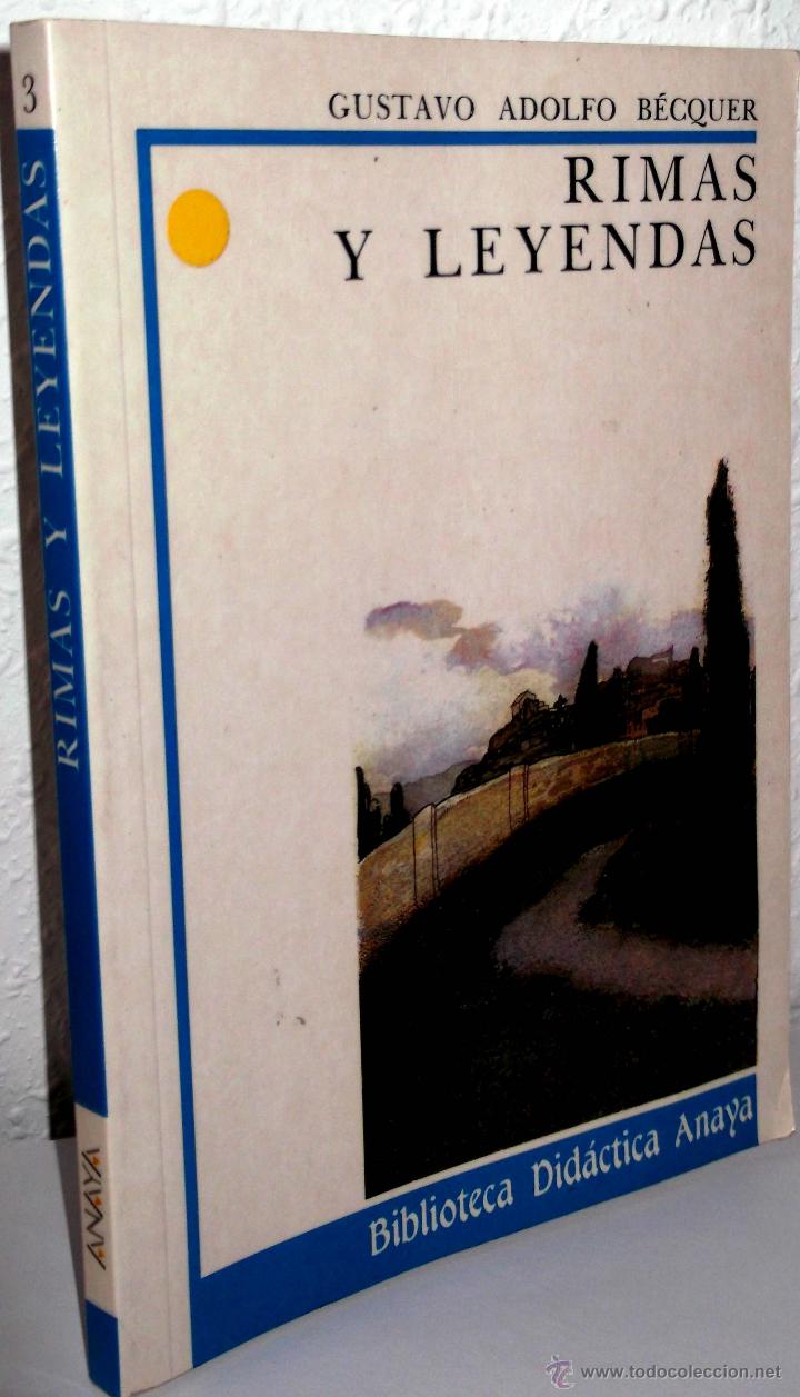 Libros de segunda mano: Rimas y Leyendas de Gustavo Adolfo Becquer - ANAYA - Foto 1