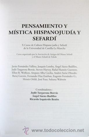 Libros de segunda mano: Pensamiento y M&iacute;stica Hispanojud&iacute;a y Sefard&iacute;. 2001. - Foto 2