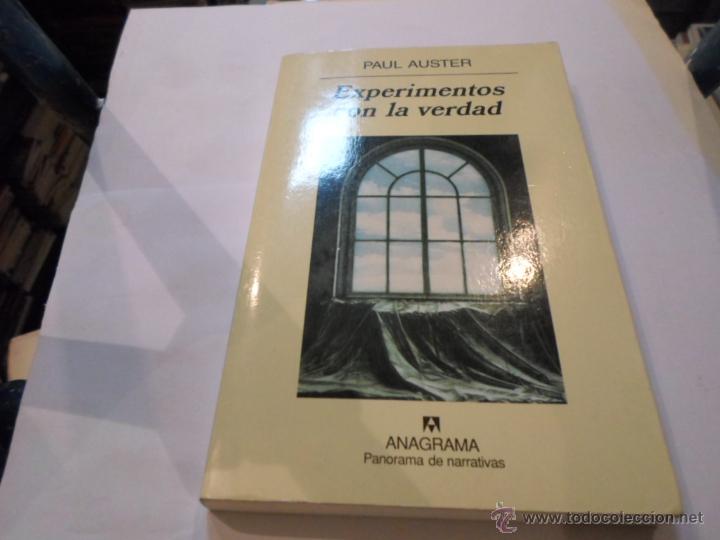 Libros de segunda mano: Paul Auster, Experimentos con la verdad, Ed. Anagrama, 469 - Foto 1