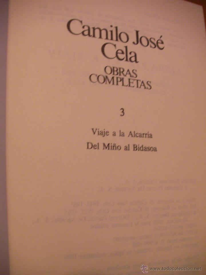 Libros de segunda mano: GRAN TOMO - OBRAS COMPLETAS - CAMILO JOSE CELA - Foto 2