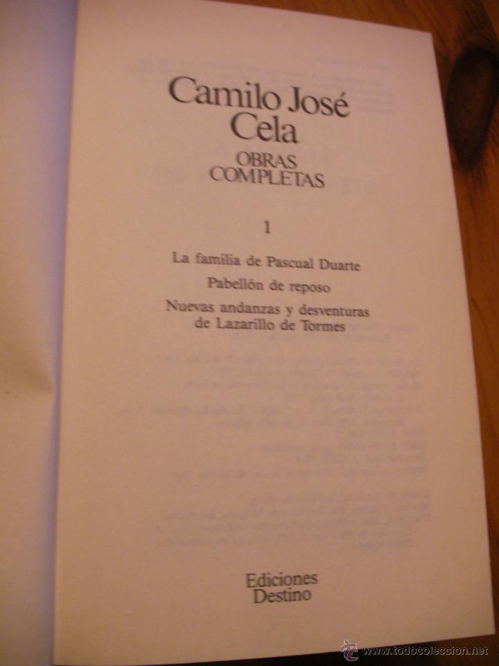 Libros de segunda mano: GRAN TOMO - OBRAS COMPLETAS - CAMILO JOSE CELA - Foto 2