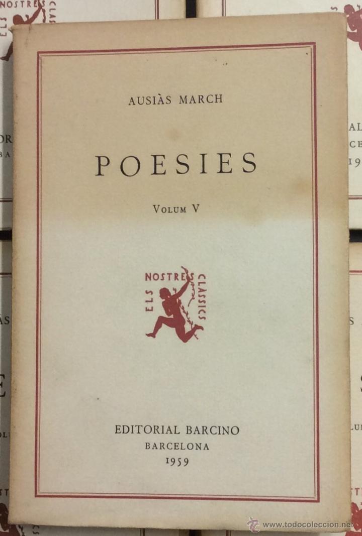 Libros de segunda mano: POESIES. MARCH, Ausi&agrave;s. - Foto 3