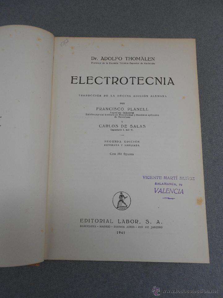 Libros de segunda mano: ELECTROTECNIA - Foto 2