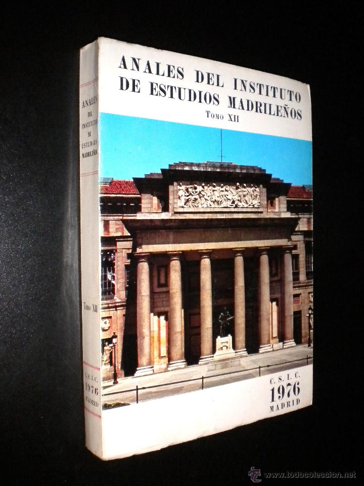 Libri di seconda mano: Anales del instituto de estudios madrile&ntilde;os / Tomo XII
