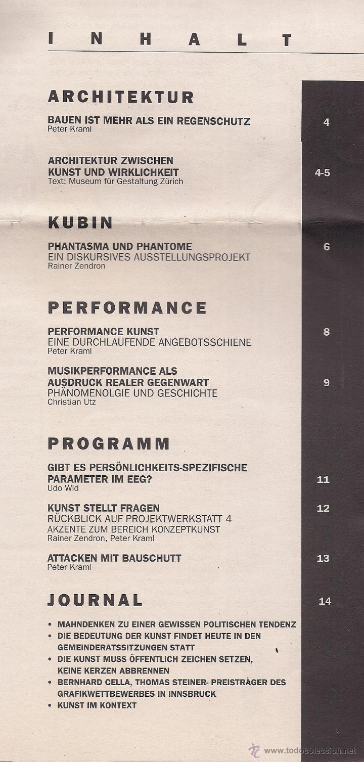 Libros de segunda mano: OFFENES KULTUR HAUS. Programm M&auml;rz-April, 1995.  (Linz, 1995) - Foto 3