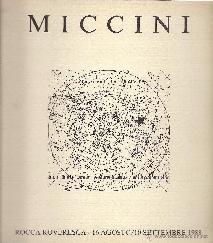 Second hand books: Eugenio MICCINI. Cat&aacute;logo. (Archivio Internazionale di Poesia Visiva, Senigallia, 1988)