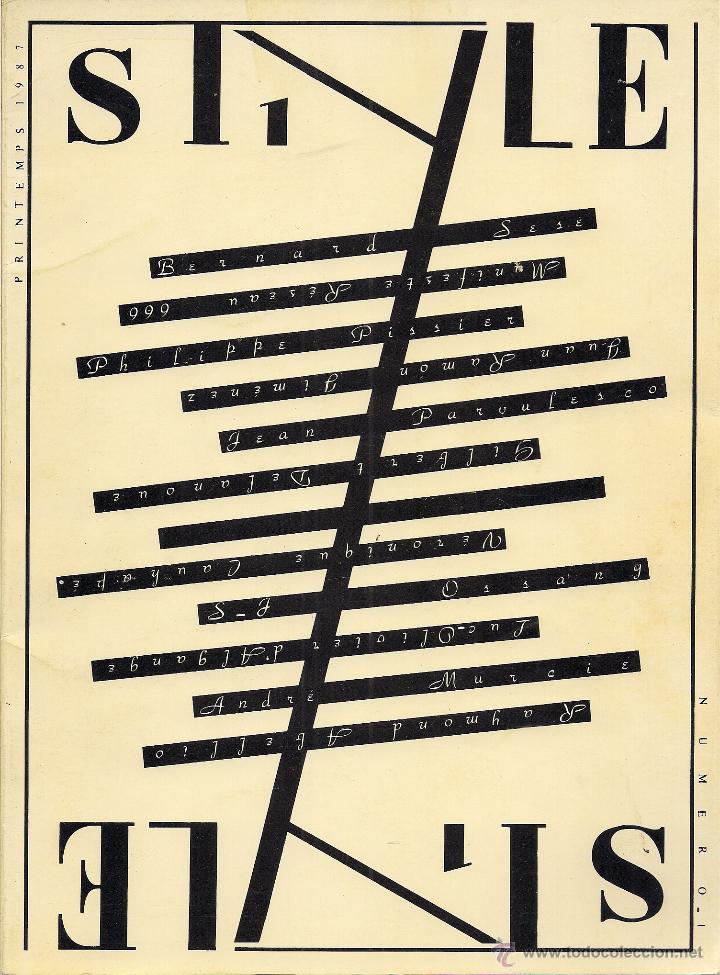 Libros de segunda mano: STYLE N&ordm; 1 (La Revue de la Jeune Litterature). Andr&eacute; Murcie, Luc-Olivier d&rsquo;Algange. (Provins, 1987)