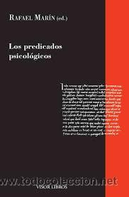 Libros de segunda mano: los predicados psicologicos rafael marin gramatica del espa&ntilde;ol visor libros 2015 - Foto 1