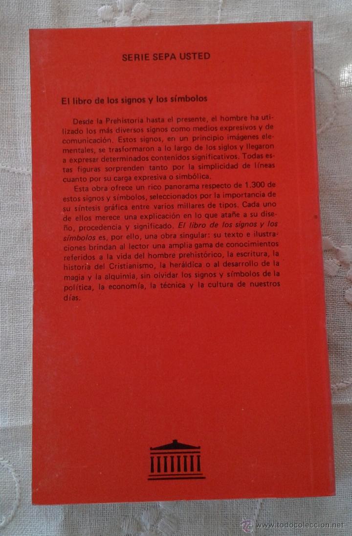 Libros de segunda mano: EL LIBRO DE LOS SIGNOS Y LOS S&Iacute;MBOLOS SCHWARZ - BIDERMANN ED. EL ATENEO - Foto 3