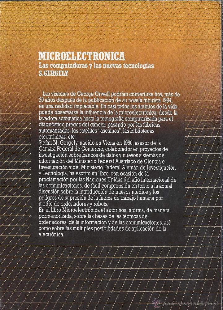 Libros de segunda mano: MICROELECTRONICA - S. GERGELY; BIBLIOTECA CIENTIFICA SALVAT, N&ordm; 6 1985 - Foto 2