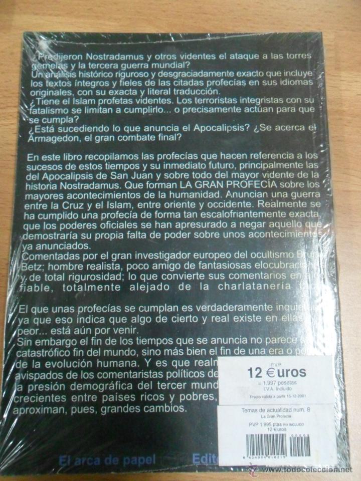 Libros de segunda mano: La gran profecia - El arca de papel editores - Nuevo - - Foto 2