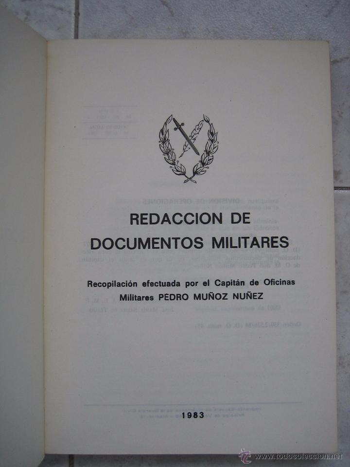 Libros de segunda mano: Ejercito Espa&ntilde;ol. Redaccion de documentos militares  1983 - Foto 9