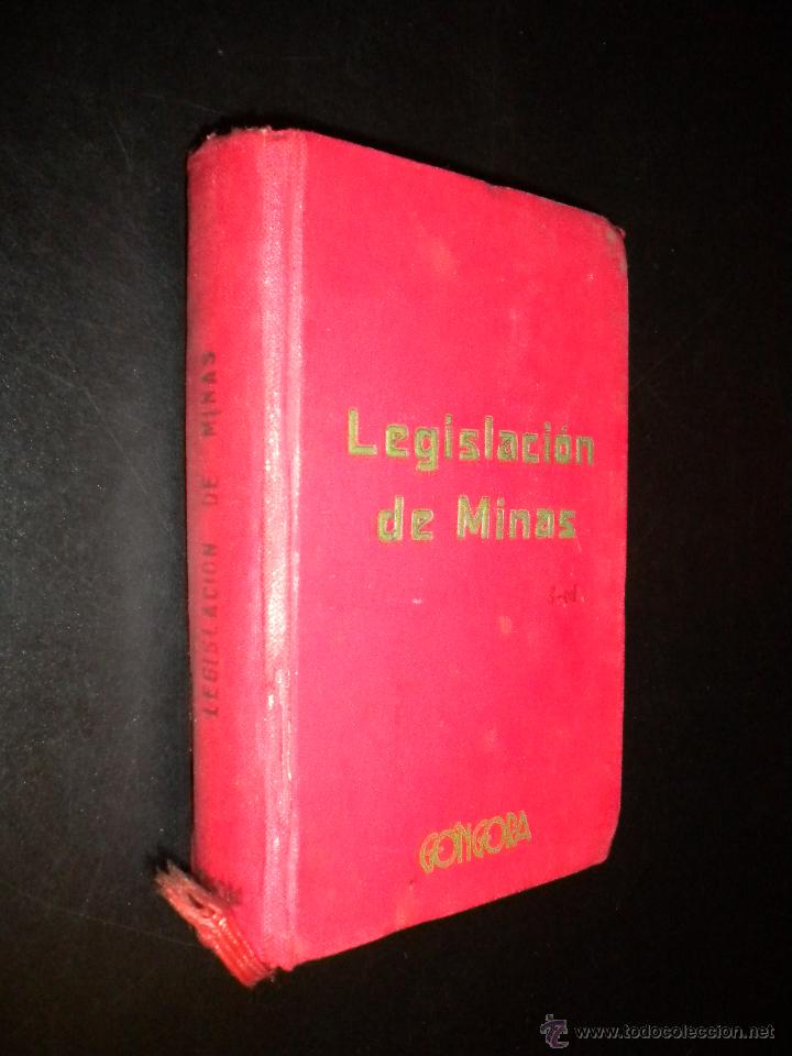 Libros de segunda mano: Legislacion de minas / Gongora 1965 - Foto 1