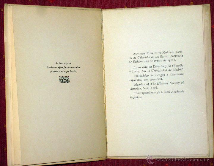 Libros de segunda mano: Bibliografia de A. Rodriguez Mo&ntilde;ino. 1953 - Foto 2