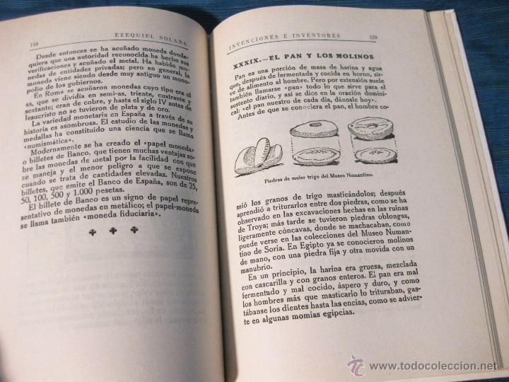 Libros de segunda mano: LIBRO DE INVENCIONES E INVENTORES. EZEQUIEL SOLANA. EXCELENTES CONDICIONES - Foto 4