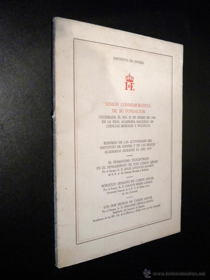 Second hand books: Instituto Espa&ntilde;ol Sesion conmemorativa de su fundacion / Celebrada el 29 de enero de 1980