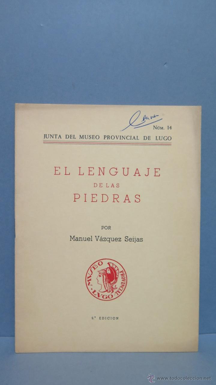 Libros de segunda mano: EL LENGUAJE DE LAS PIEDRAS. MANUEL VAZQUEZ SEJIAS - Foto 1