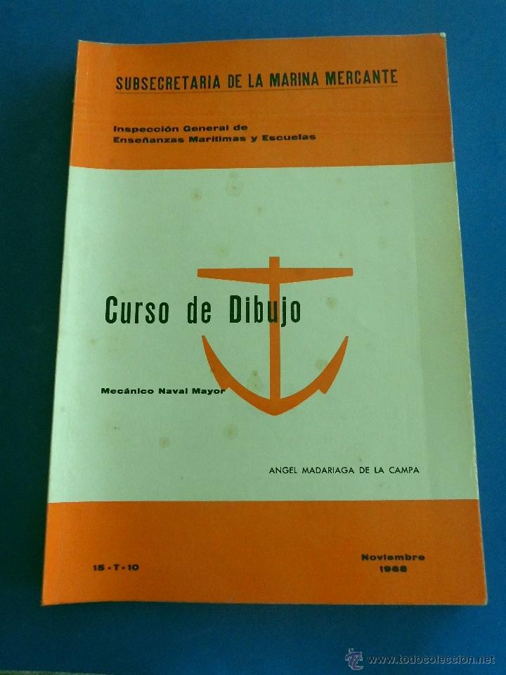 Libros de segunda mano: LIBRO - CURSO DE DIBUJO. MECANICO NAVAL MAYOR. 1968. - Foto 1