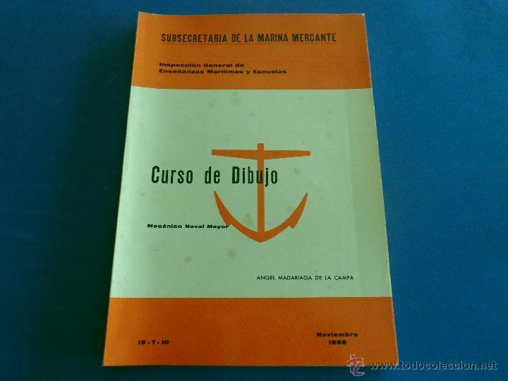 Libros de segunda mano: LIBRO - CURSO DE DIBUJO. MECANICO NAVAL MAYOR. 1968. - Foto 2