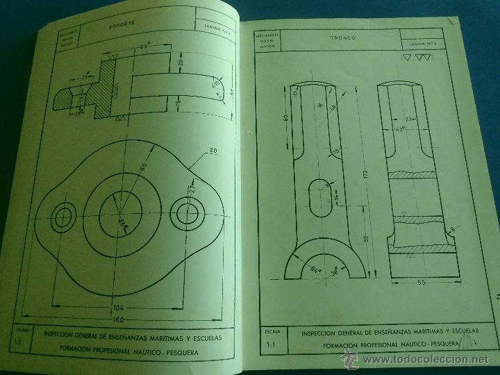 Libros de segunda mano: LIBRO - CURSO DE DIBUJO. MECANICO NAVAL MAYOR. 1968. - Foto 4